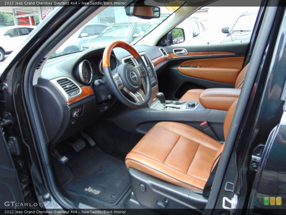 New Saddle/Black Interior Photo for the 2012 Jeep Grand Cherokee Overland 4x4 #105554016