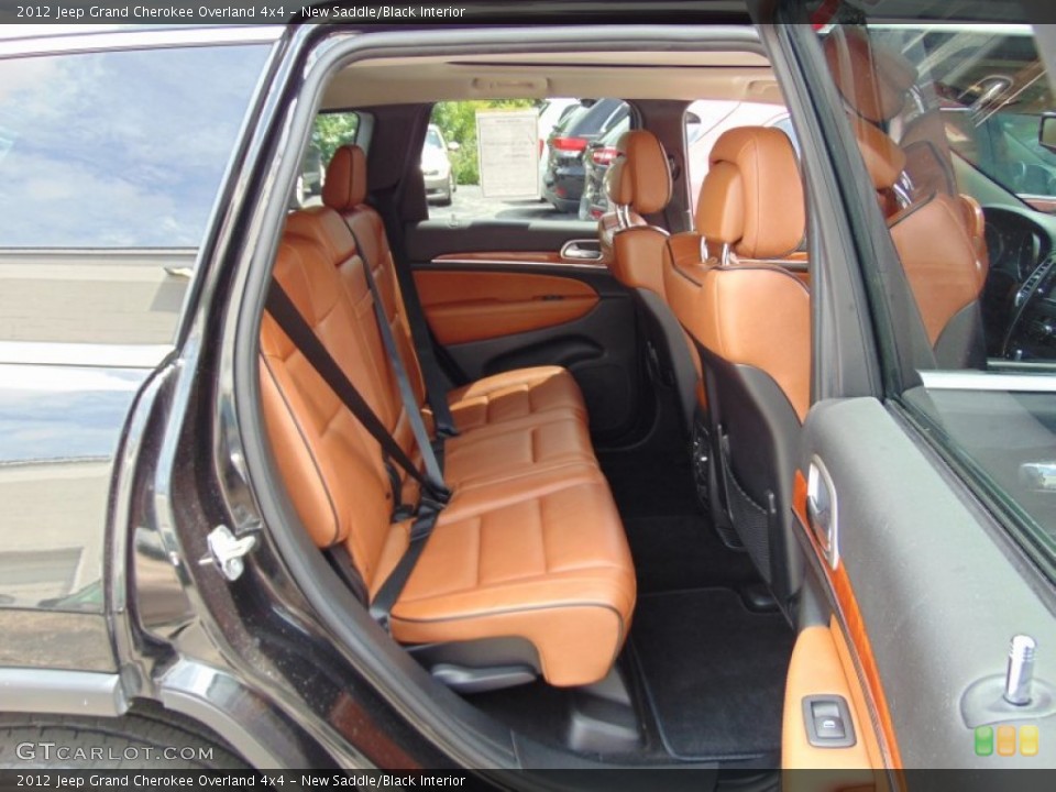 New Saddle/Black Interior Rear Seat for the 2012 Jeep Grand Cherokee Overland 4x4 #105554166