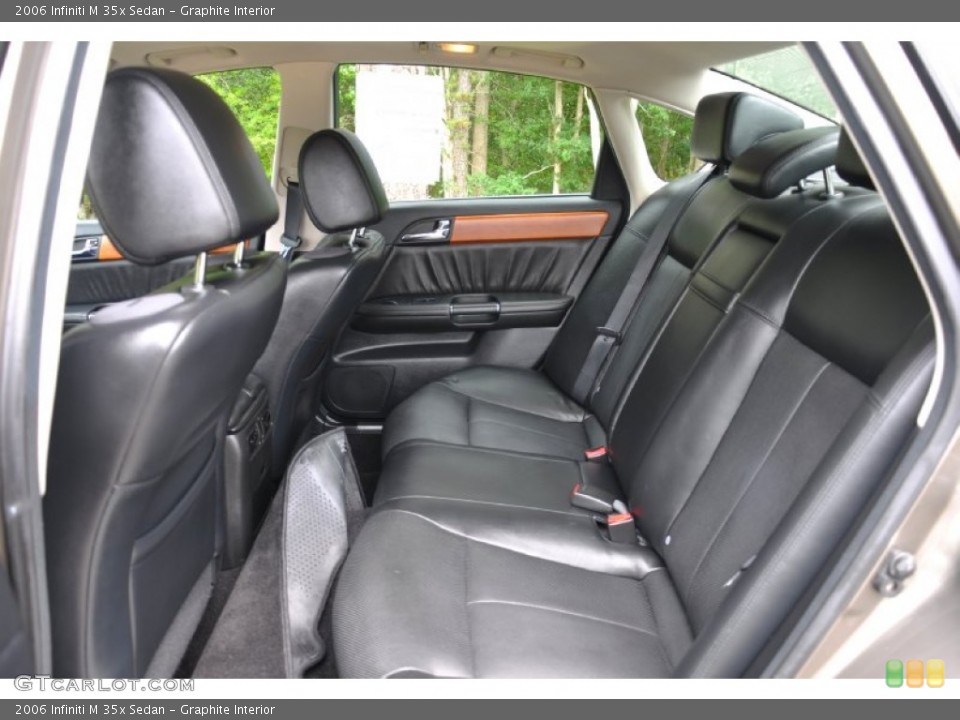 Graphite Interior Rear Seat for the 2006 Infiniti M 35x Sedan #105557475
