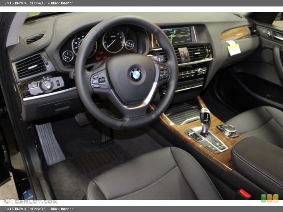 Black Interior Prime Interior for the 2016 BMW X3 xDrive35i #105557925