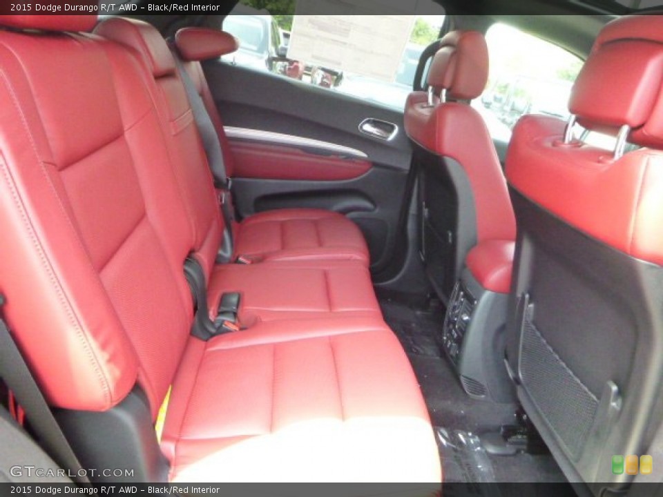 Black/Red Interior Rear Seat for the 2015 Dodge Durango R/T AWD #105558186