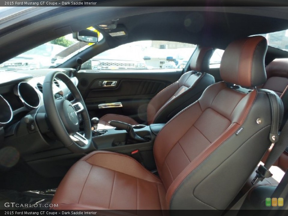 Dark Saddle Interior Front Seat For The 2015 Ford Mustang Gt