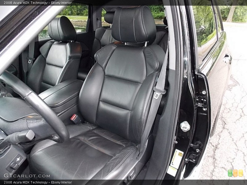 Ebony Interior Front Seat for the 2008 Acura MDX Technology #105560880