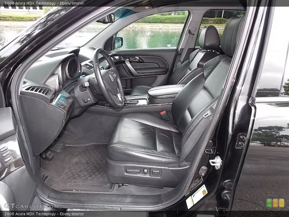 Ebony Interior Photo for the 2008 Acura MDX Technology #105560901