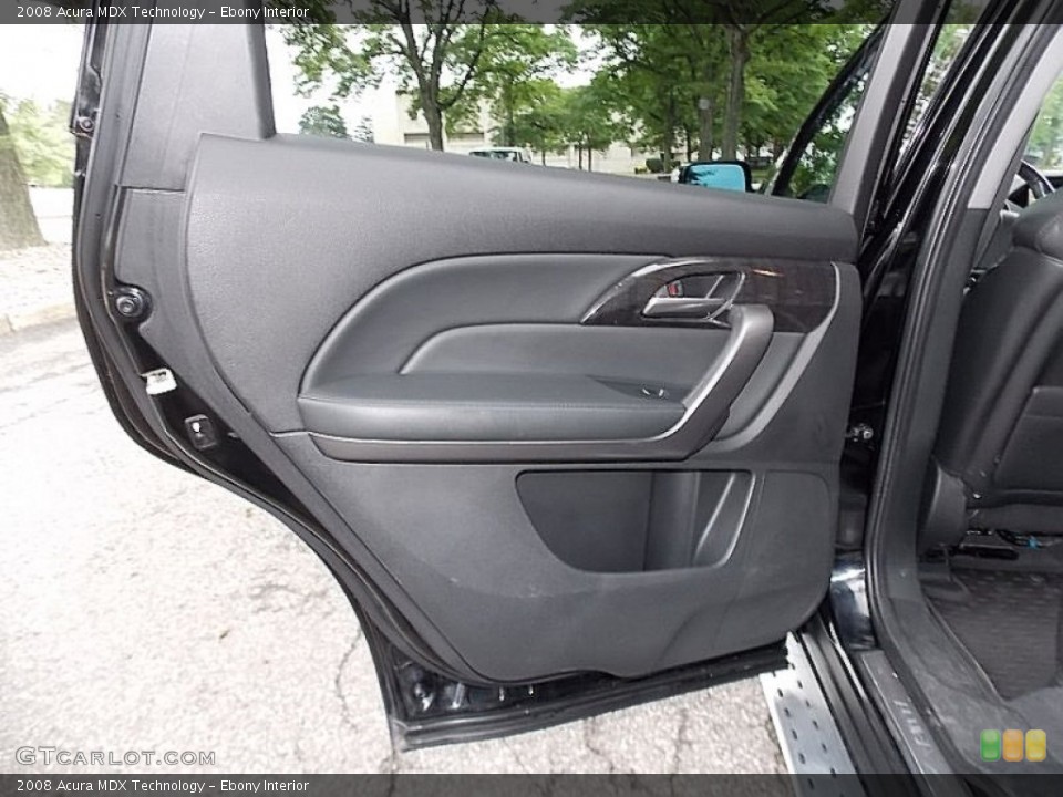 Ebony Interior Door Panel for the 2008 Acura MDX Technology #105560976
