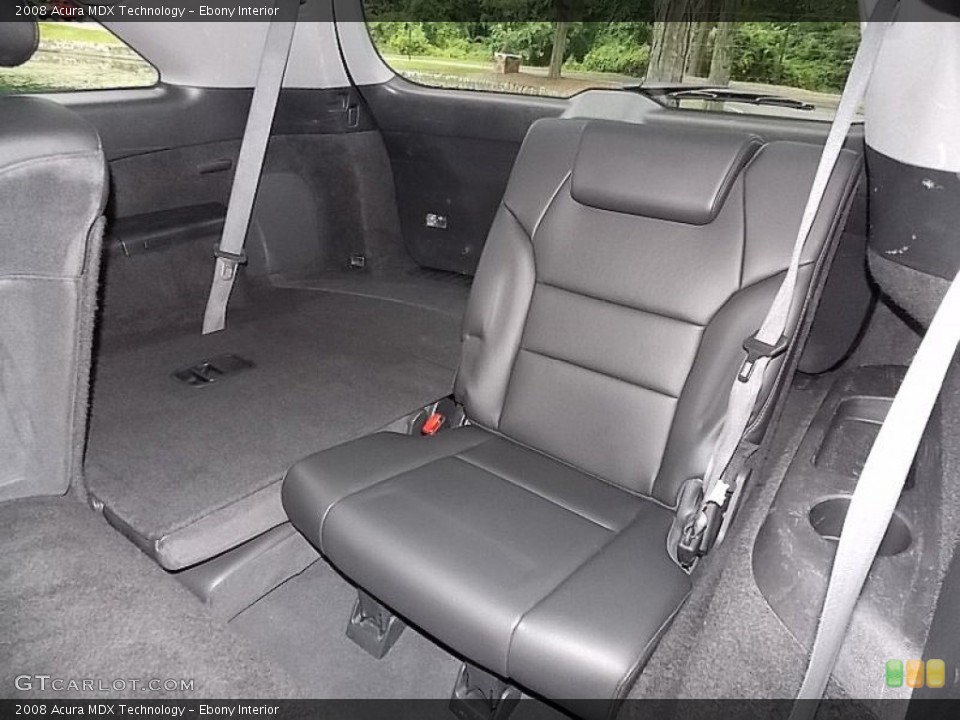 Ebony Interior Rear Seat for the 2008 Acura MDX Technology #105561039