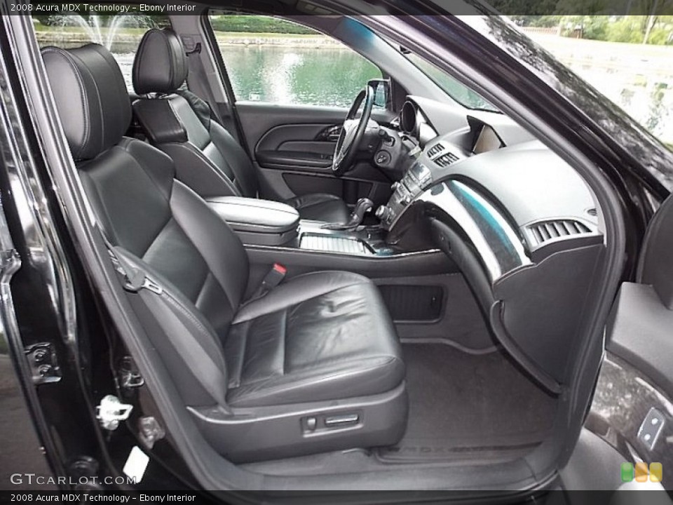Ebony Interior Front Seat for the 2008 Acura MDX Technology #105561106