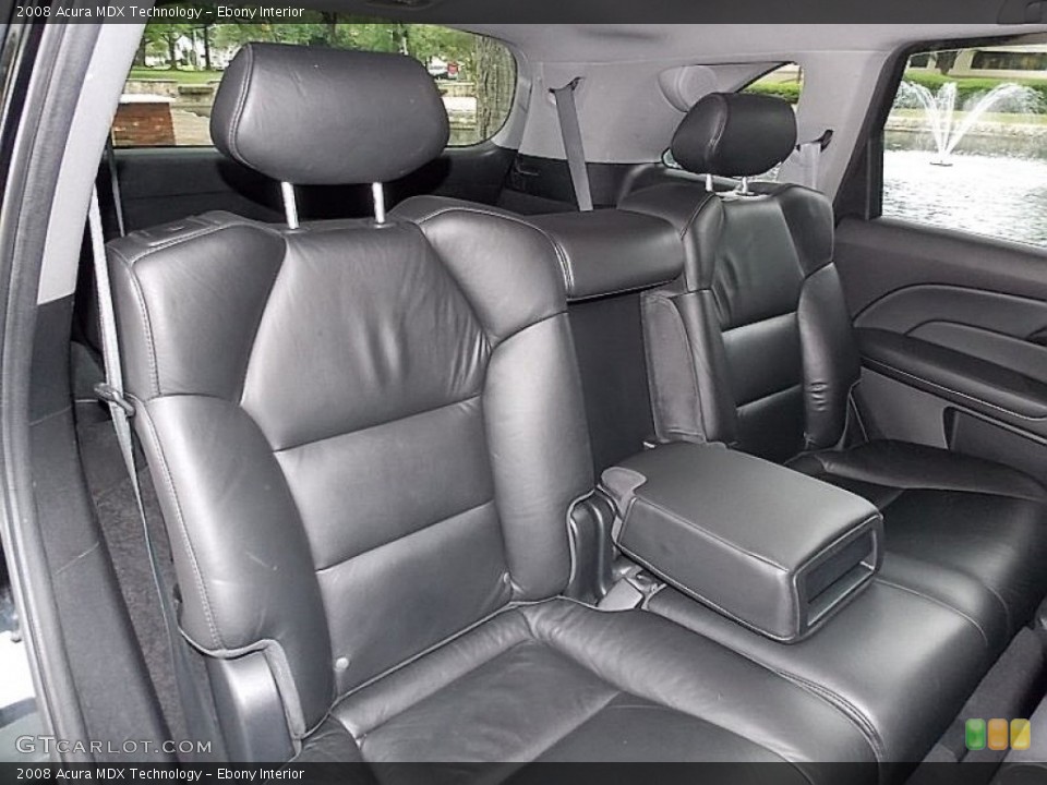 Ebony Interior Rear Seat for the 2008 Acura MDX Technology #105561150