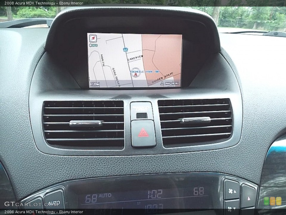 Ebony Interior Navigation for the 2008 Acura MDX Technology #105561270