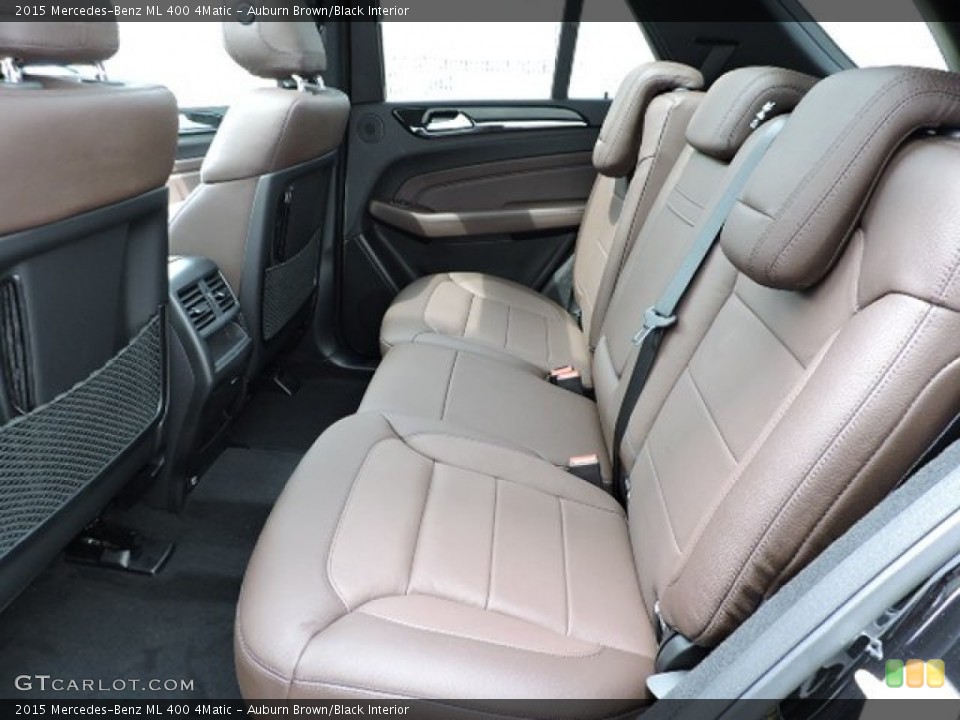Auburn Brown/Black Interior Rear Seat for the 2015 Mercedes-Benz ML 400 4Matic #105564060