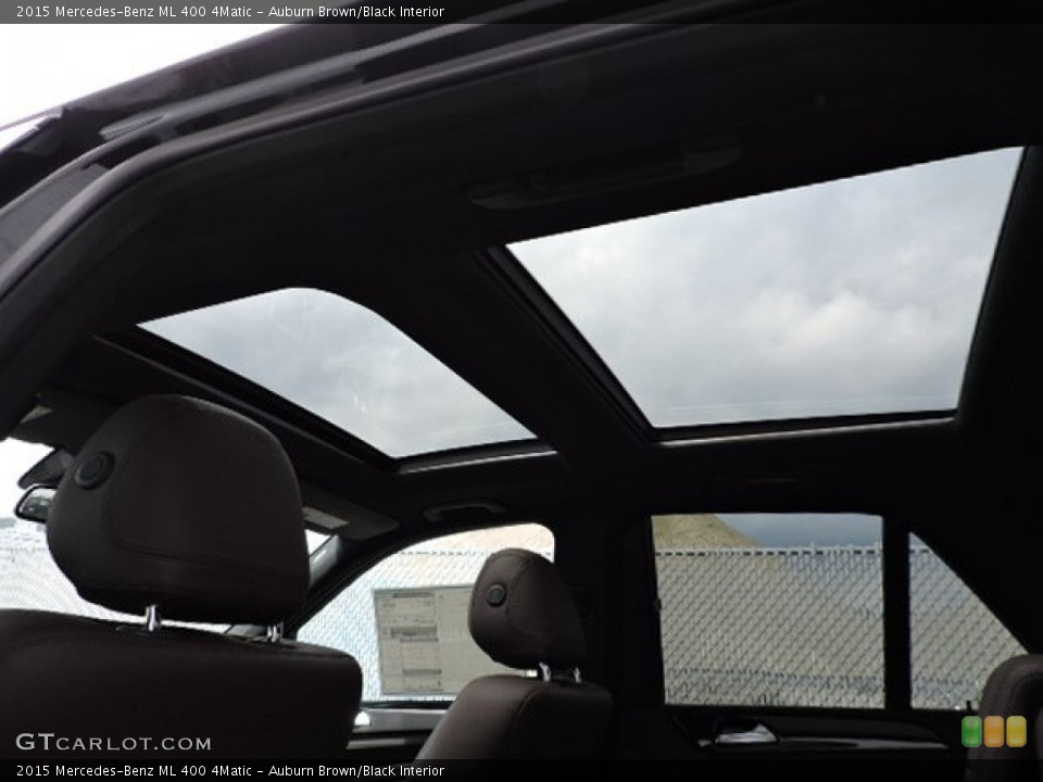 Auburn Brown/Black Interior Sunroof for the 2015 Mercedes-Benz ML 400 4Matic #105564075