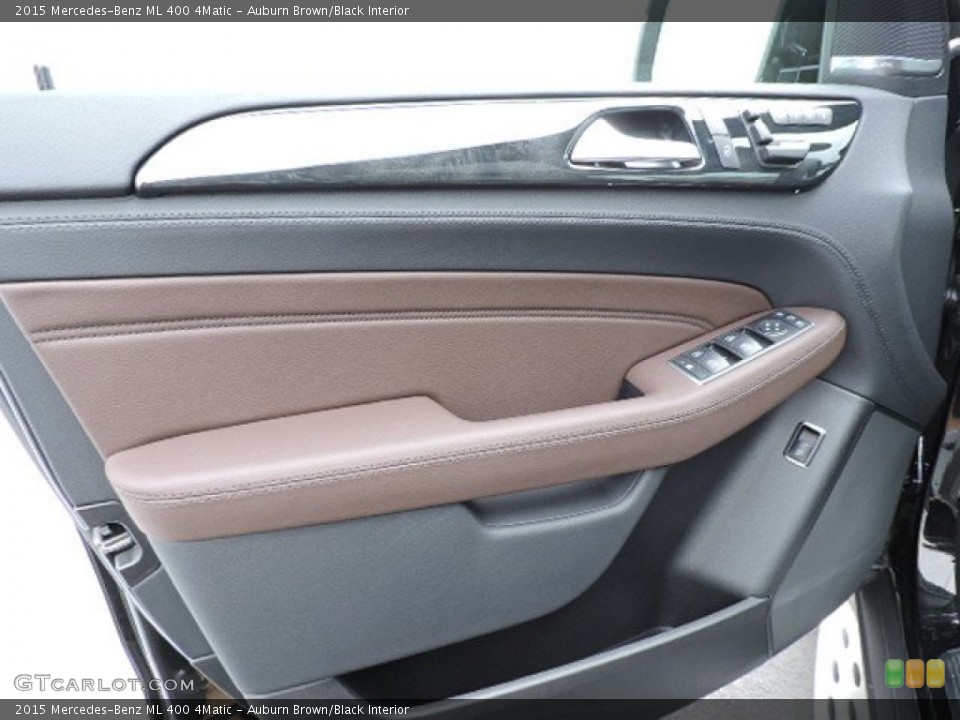 Auburn Brown/Black Interior Door Panel for the 2015 Mercedes-Benz ML 400 4Matic #105564112