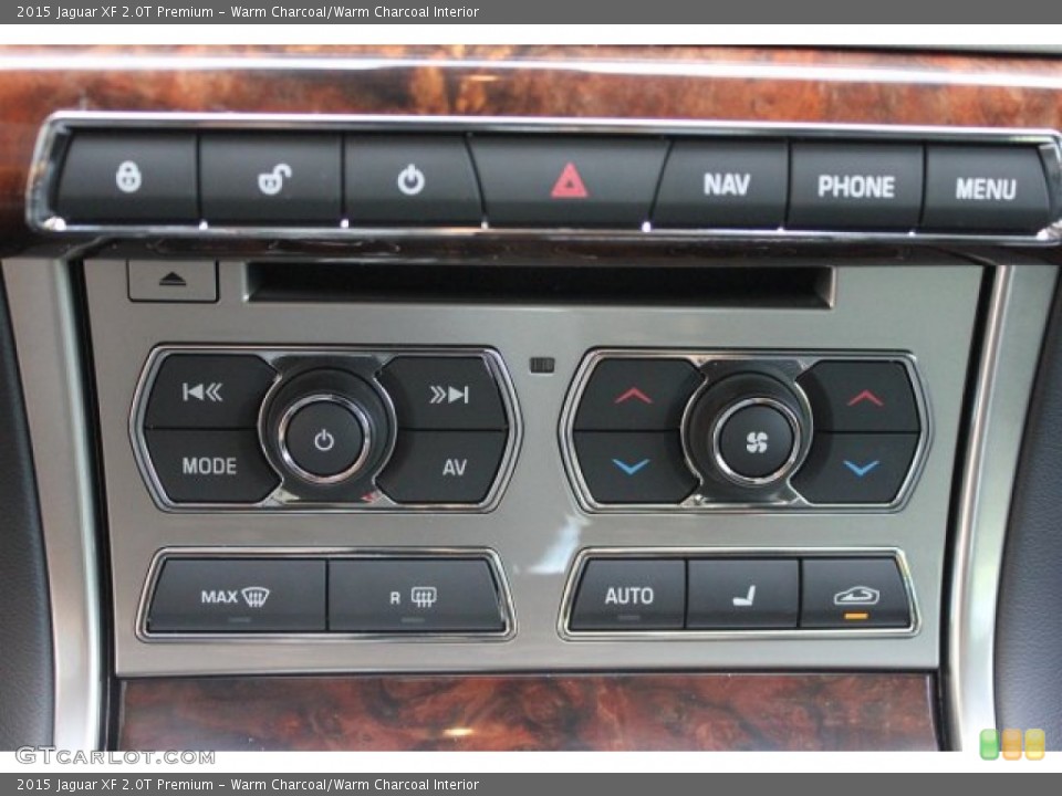 Warm Charcoal/Warm Charcoal Interior Controls for the 2015 Jaguar XF 2.0T Premium #105576984