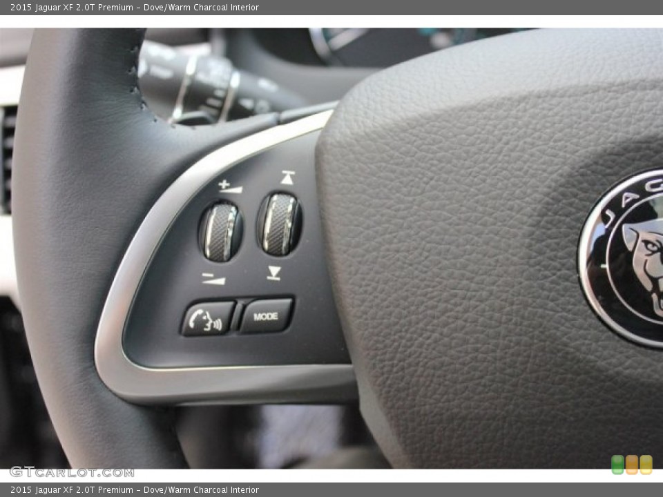 Dove/Warm Charcoal Interior Controls for the 2015 Jaguar XF 2.0T Premium #105578571