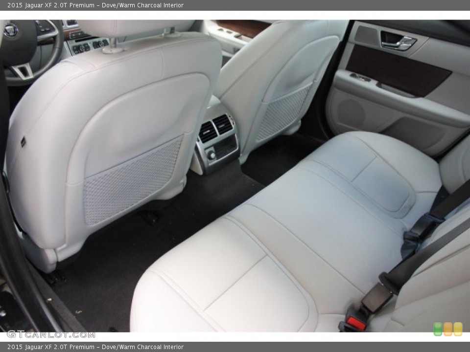 Dove/Warm Charcoal Interior Rear Seat for the 2015 Jaguar XF 2.0T Premium #105578649