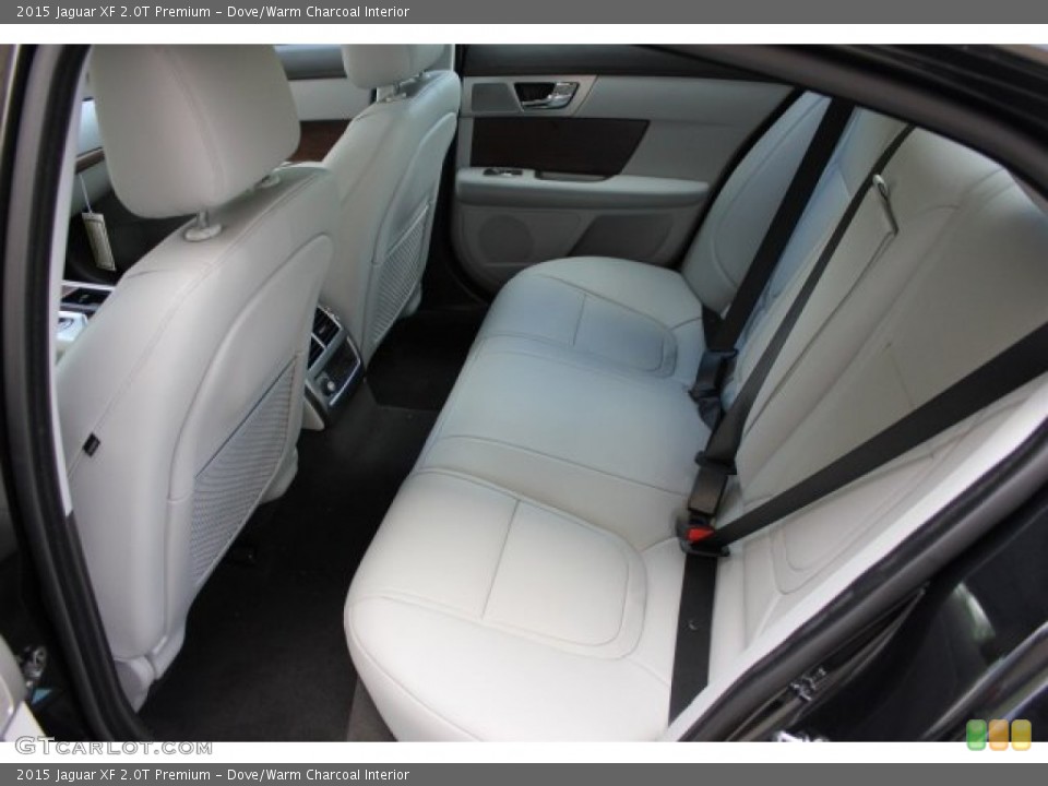 Dove/Warm Charcoal Interior Rear Seat for the 2015 Jaguar XF 2.0T Premium #105578667