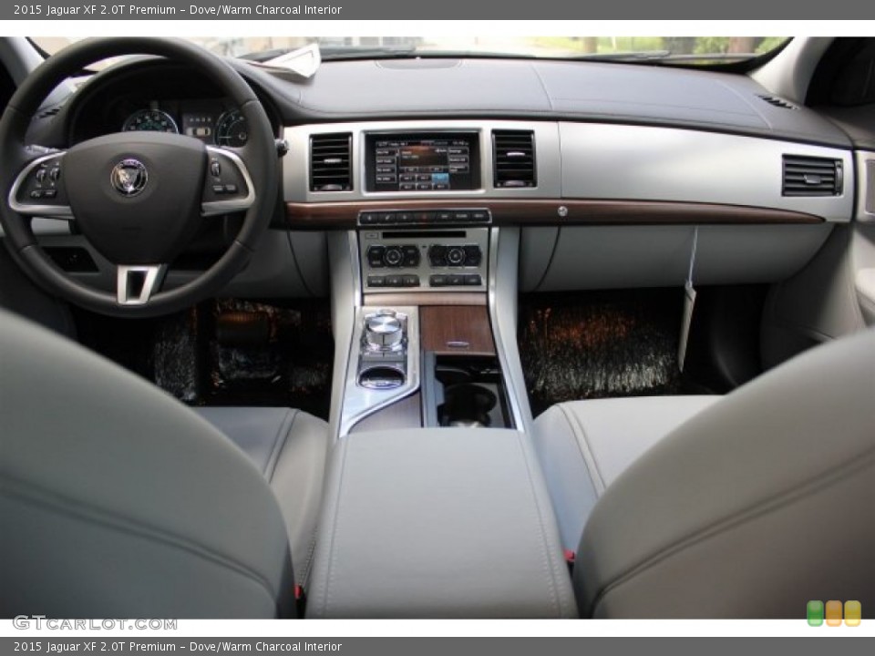 Dove/Warm Charcoal Interior Dashboard for the 2015 Jaguar XF 2.0T Premium #105578693