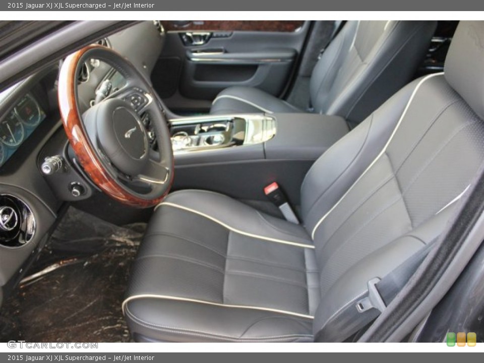 Jet/Jet Interior Front Seat for the 2015 Jaguar XJ XJL Supercharged #105579321