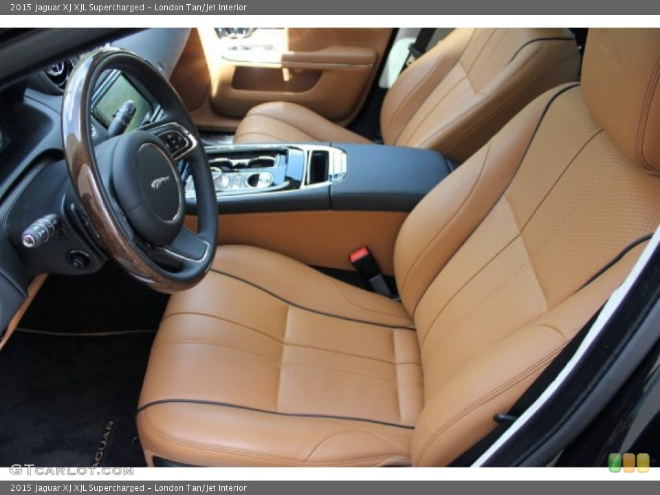 London Tan/Jet Interior Front Seat for the 2015 Jaguar XJ XJL Supercharged #105580275