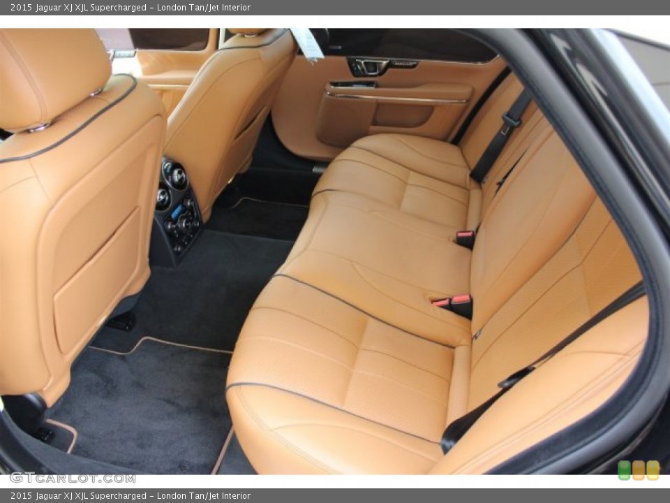 London Tan/Jet Interior Rear Seat for the 2015 Jaguar XJ XJL Supercharged #105580887