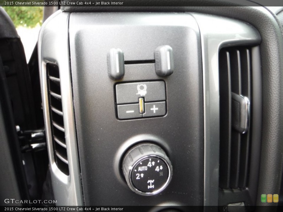 Jet Black Interior Controls for the 2015 Chevrolet Silverado 1500 LTZ Crew Cab 4x4 #105581388