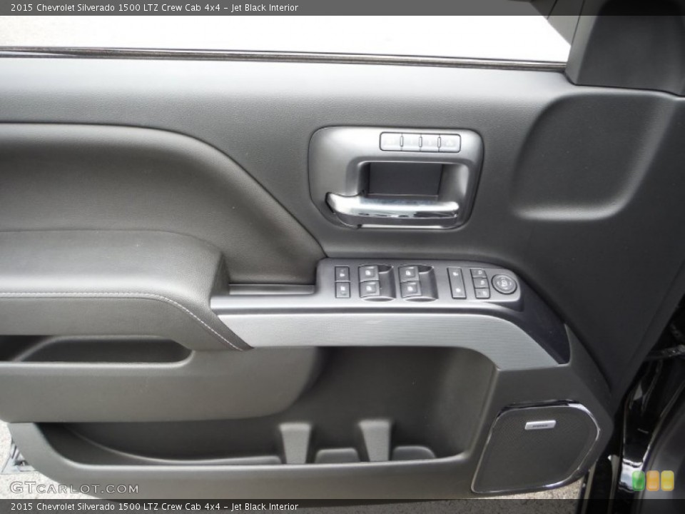Jet Black Interior Door Panel for the 2015 Chevrolet Silverado 1500 LTZ Crew Cab 4x4 #105581412