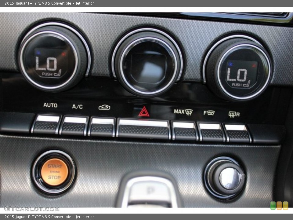 Jet Interior Controls for the 2015 Jaguar F-TYPE V8 S Convertible #105581508