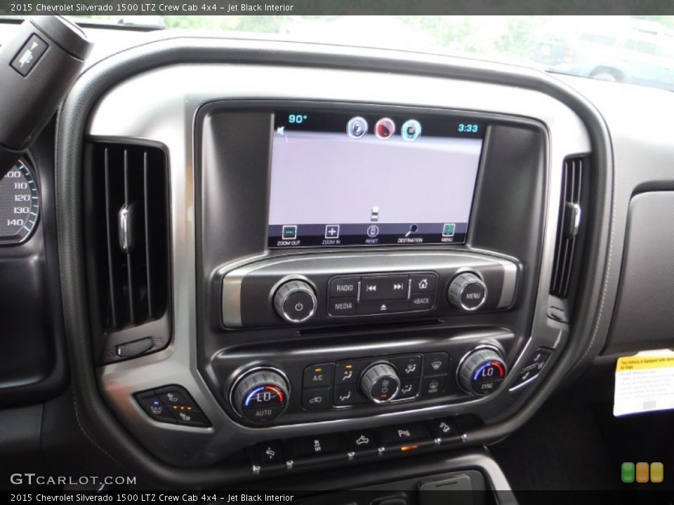 Jet Black Interior Controls for the 2015 Chevrolet Silverado 1500 LTZ Crew Cab 4x4 #105581514