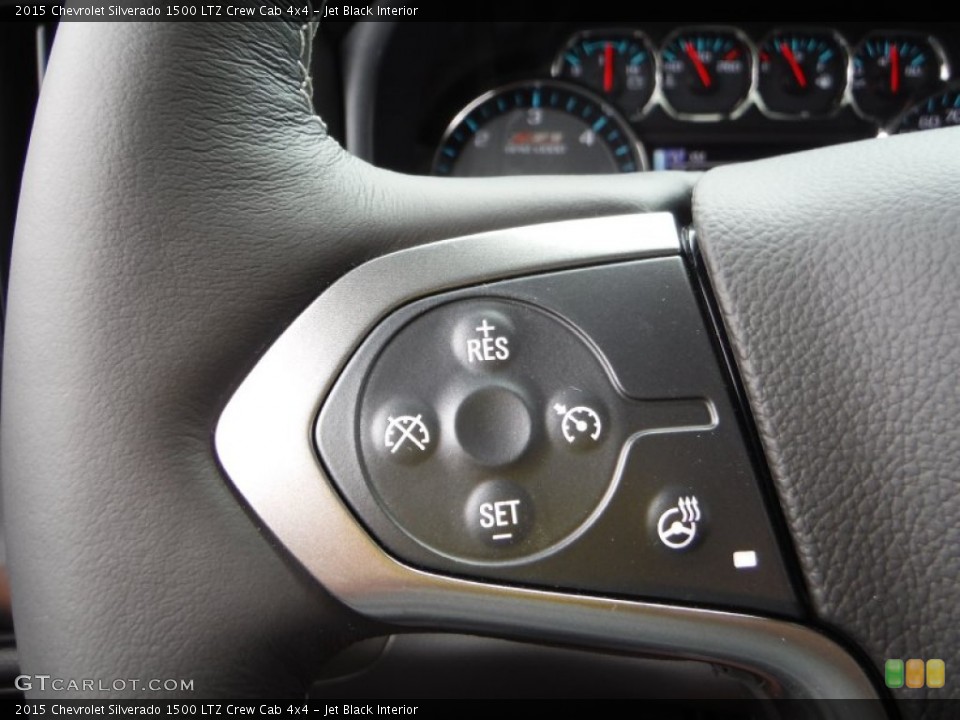 Jet Black Interior Controls for the 2015 Chevrolet Silverado 1500 LTZ Crew Cab 4x4 #105581637