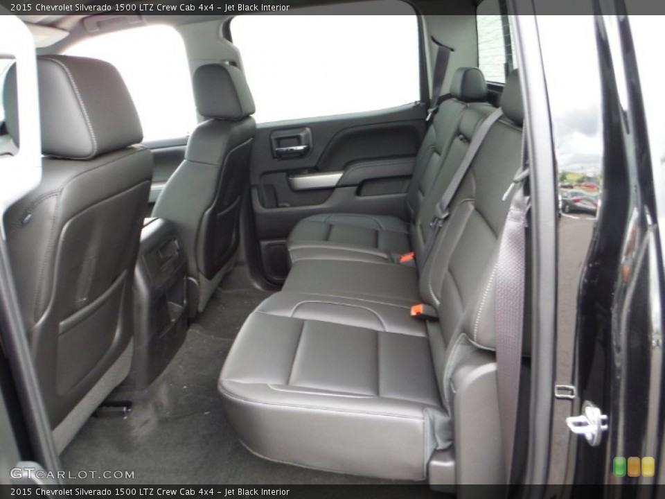 Jet Black Interior Rear Seat for the 2015 Chevrolet Silverado 1500 LTZ Crew Cab 4x4 #105581685