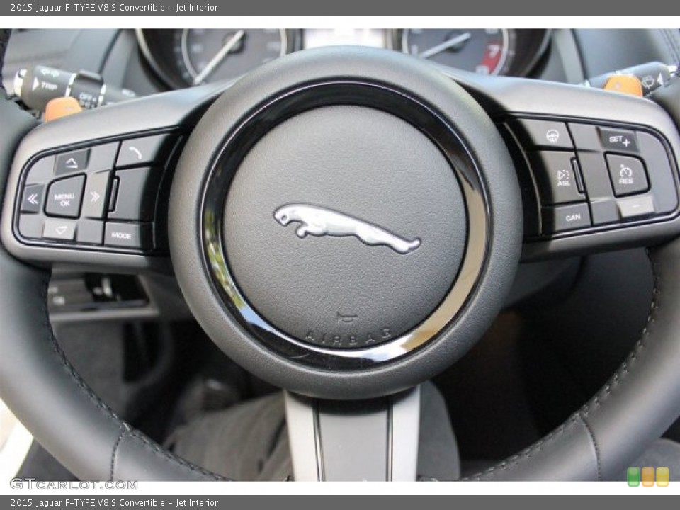 Jet Interior Steering Wheel for the 2015 Jaguar F-TYPE V8 S Convertible #105581715