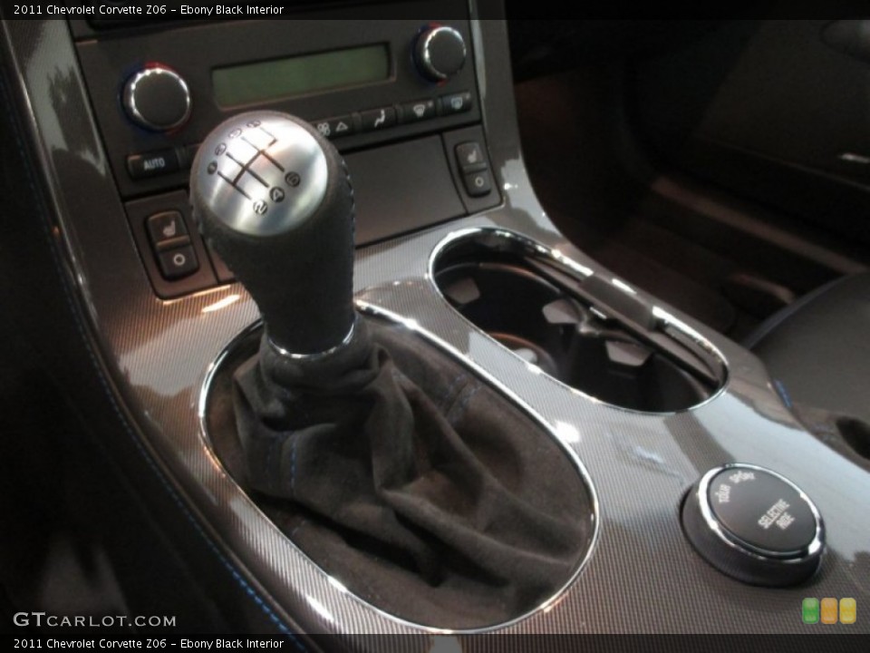 Ebony Black Interior Transmission for the 2011 Chevrolet Corvette Z06 #105586958