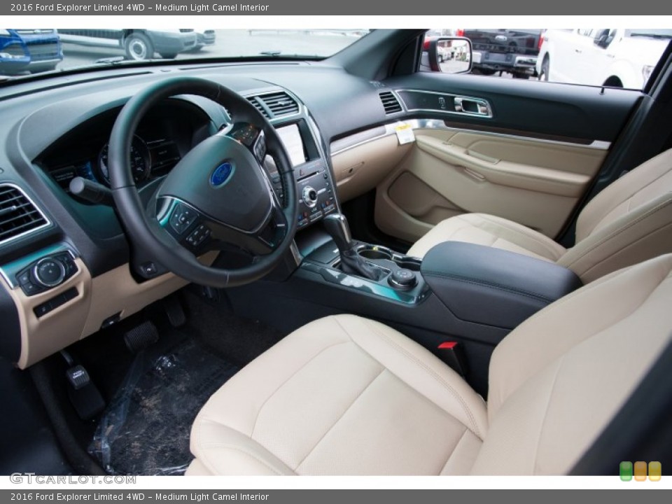 Medium Light Camel Interior Prime Interior for the 2016 Ford Explorer Limited 4WD #105593423