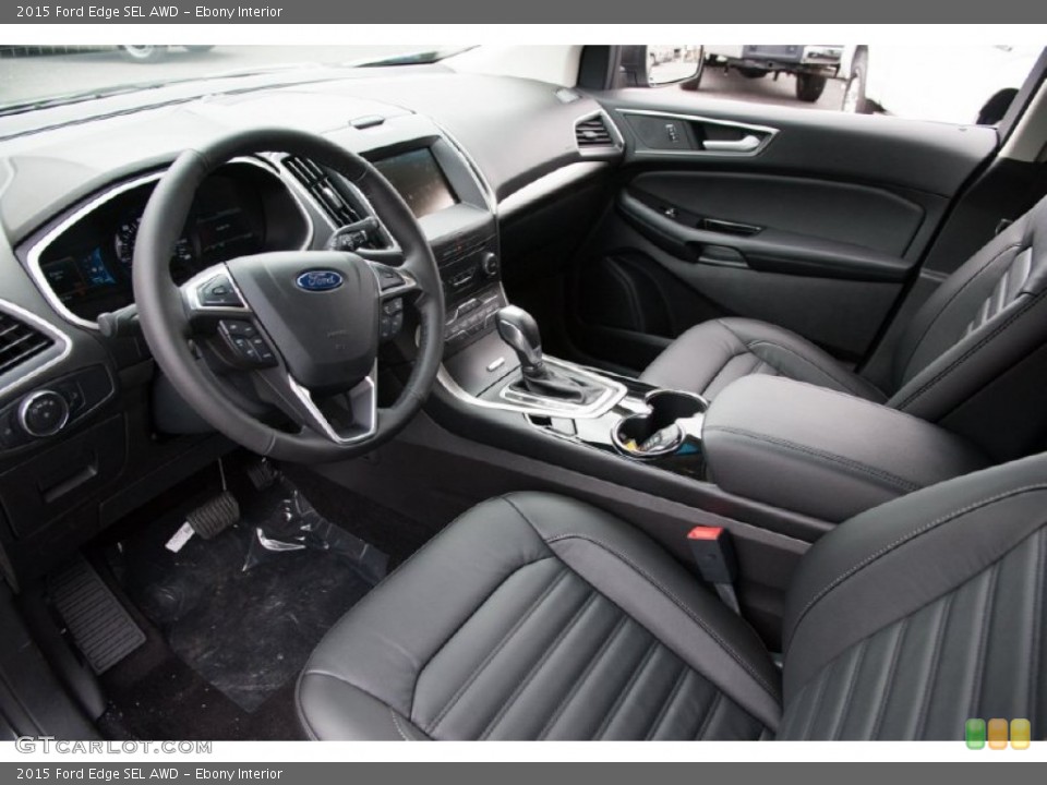 Ebony Interior Photo for the 2015 Ford Edge SEL AWD #105595356