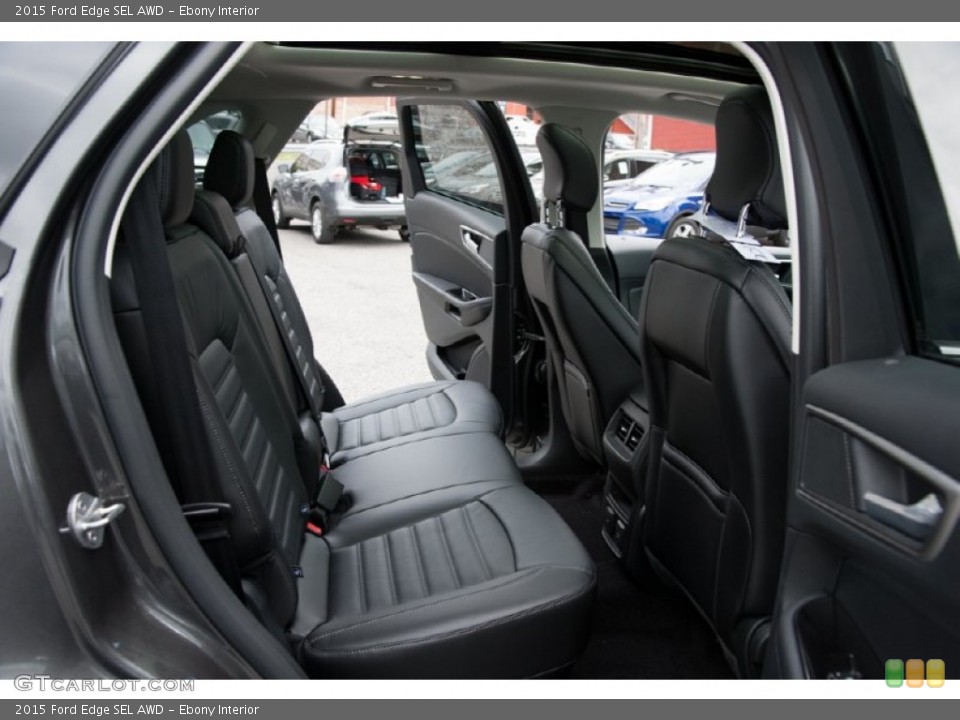 Ebony Interior Rear Seat for the 2015 Ford Edge SEL AWD #105595530