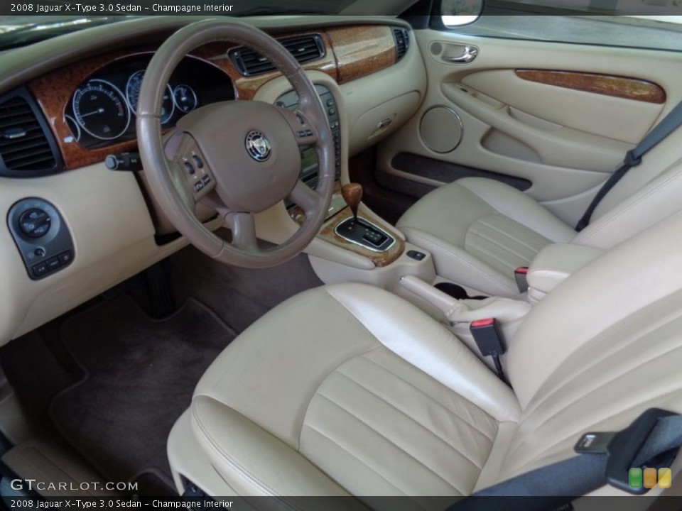 Champagne 2008 Jaguar X-Type Interiors