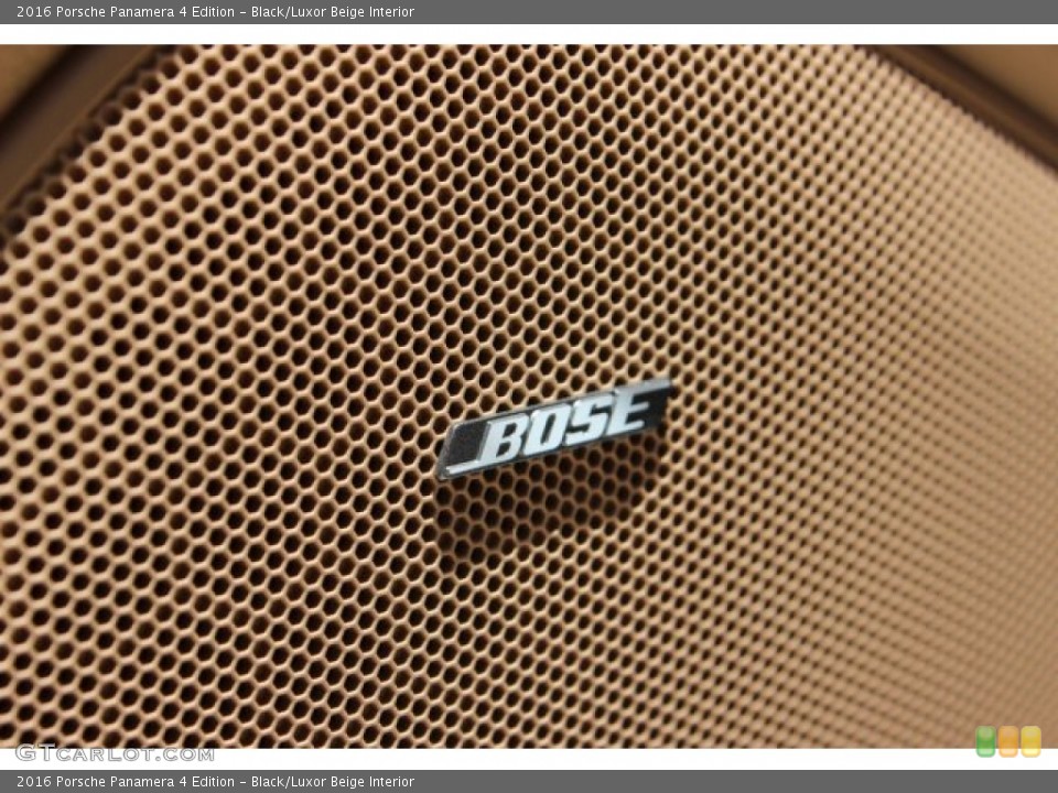 Black/Luxor Beige Interior Audio System for the 2016 Porsche Panamera 4 Edition #105600585