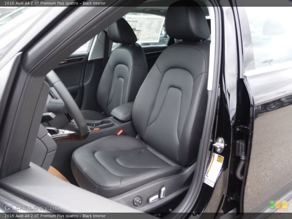 Black Interior Front Seat for the 2016 Audi A4 2.0T Premium Plus quattro #105600828