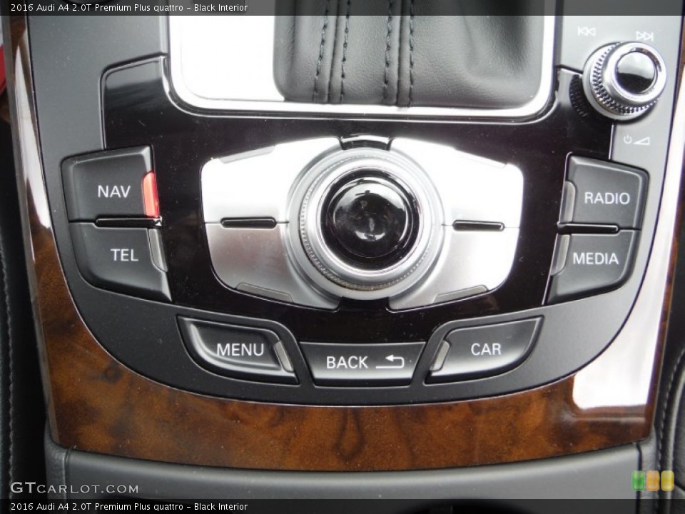Black Interior Controls for the 2016 Audi A4 2.0T Premium Plus quattro #105601020