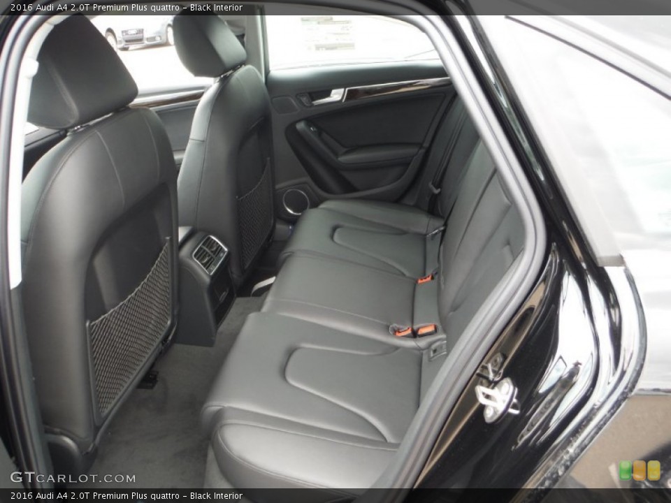 Black Interior Rear Seat for the 2016 Audi A4 2.0T Premium Plus quattro #105601092