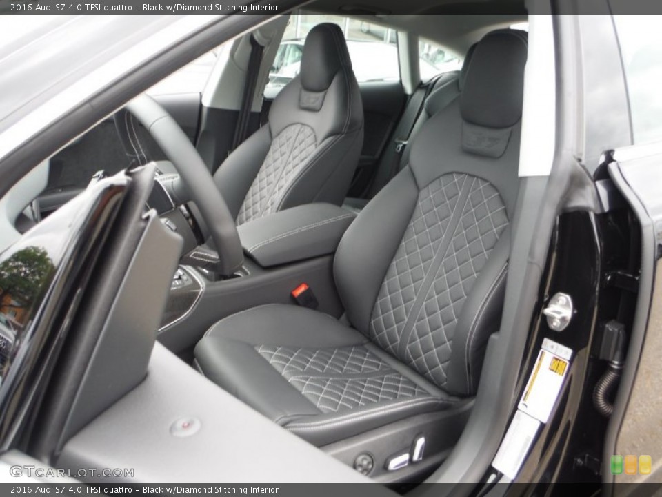 Black w/Diamond Stitching Interior Photo for the 2016 Audi S7 4.0 TFSI quattro #105601557
