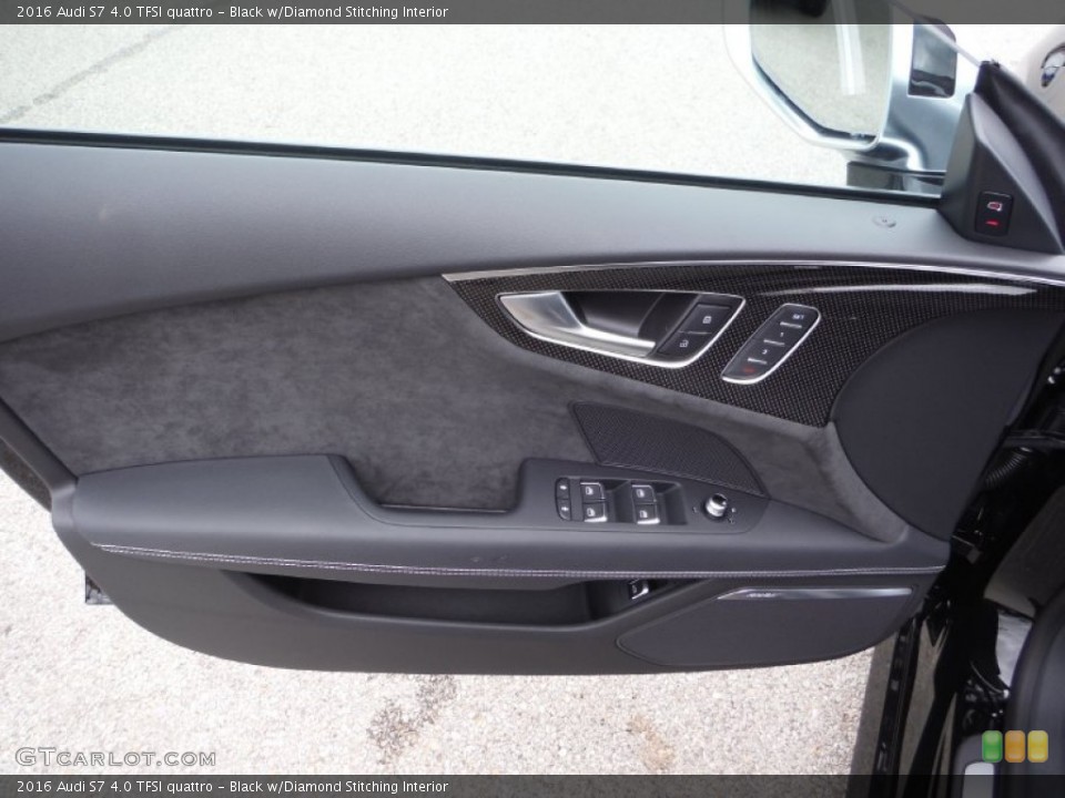 Black w/Diamond Stitching Interior Door Panel for the 2016 Audi S7 4.0 TFSI quattro #105601587