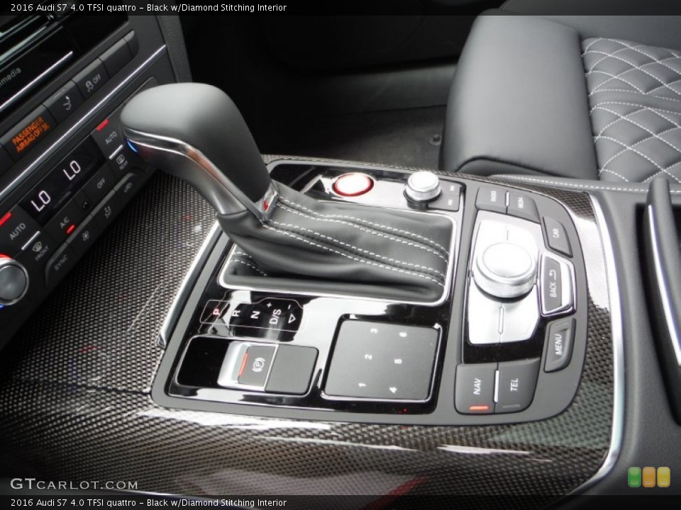 Black w/Diamond Stitching Interior Transmission for the 2016 Audi S7 4.0 TFSI quattro #105601671