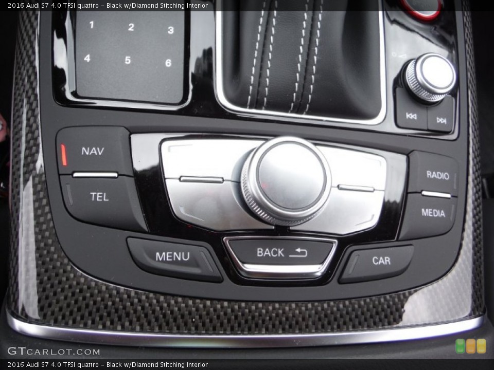 Black w/Diamond Stitching Interior Controls for the 2016 Audi S7 4.0 TFSI quattro #105601695