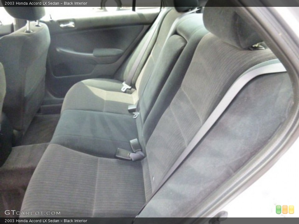 Black Interior Rear Seat for the 2003 Honda Accord LX Sedan #105602091