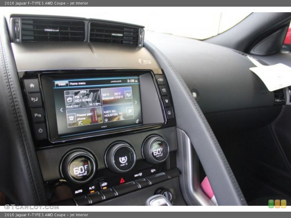 Jet Interior Controls for the 2016 Jaguar F-TYPE S AWD Coupe #105607765