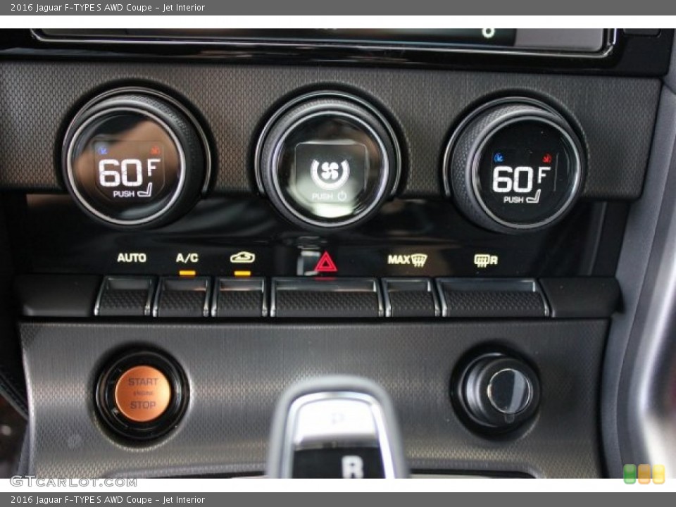 Jet Interior Controls for the 2016 Jaguar F-TYPE S AWD Coupe #105607791