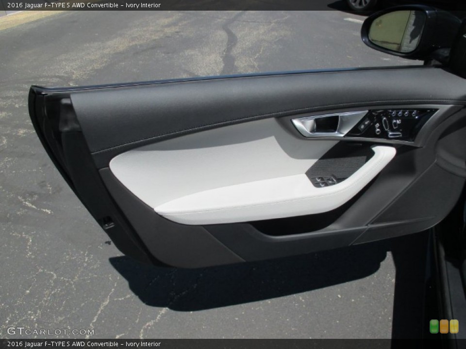 Ivory Interior Door Panel for the 2016 Jaguar F-TYPE S AWD Convertible #105618862
