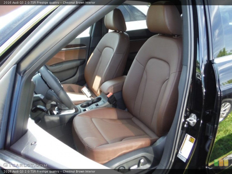 Chestnut Brown Interior Photo for the 2016 Audi Q3 2.0 TSFI Prestige quattro #105621808