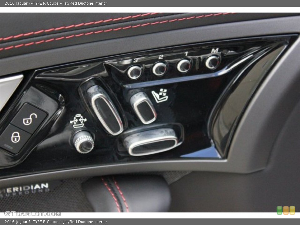 Jet/Red Duotone Interior Controls for the 2016 Jaguar F-TYPE R Coupe #105622144